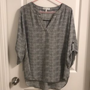 Chaus black and white blouse